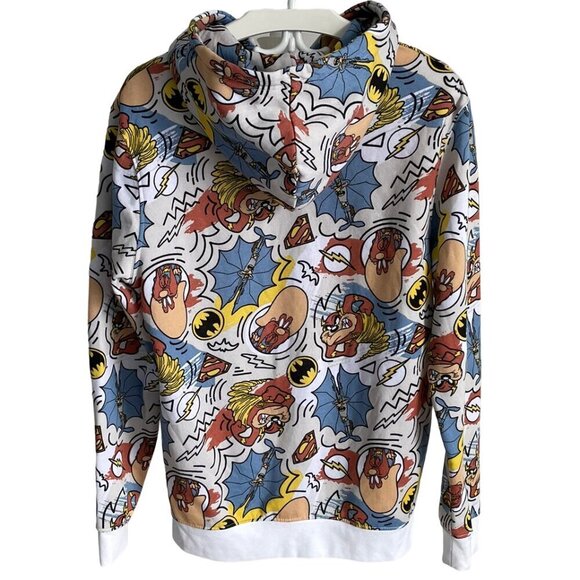 Warner Bros Hoodie Looney Tunes Tasmanian Devil Yosemite Sam Superman Batman Med - Picture 2 of 15